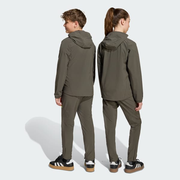 Grey Real Madrid Tiro 25 Competition Vis Tech Travel Pants