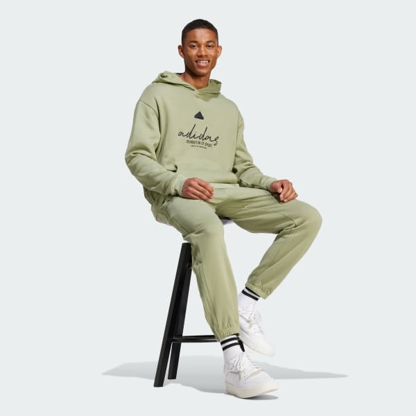 Green Brand Love French Terry Hoodie
