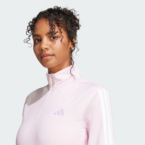 adidas Tricot 3-Stripes Track Jacket - Pink | Free Shipping