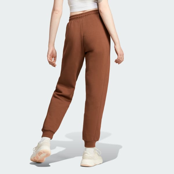 adidas Originals 3 Stripe sweatpants in brown