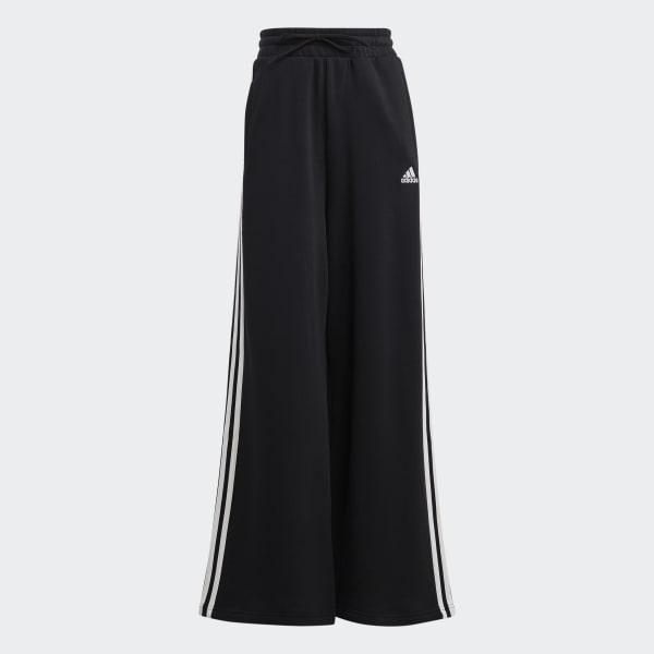 Pantaloni Essentials 3 Stripes French Terry Wide Nero adidas