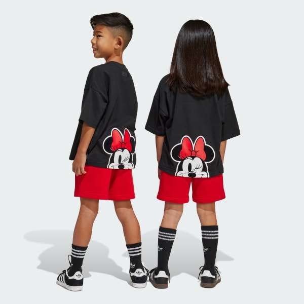 Black ADIDAS DISNEY MICKEY MOUSE SHORT TEE SET