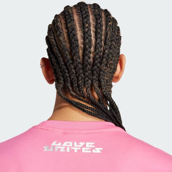 adidas PRIDE TRFL TEE Pink Free Shipping with adiClub adidas Canada