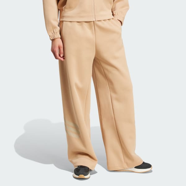 Marrone Pantaloni Future Icons 3-Stripes Open-Hem