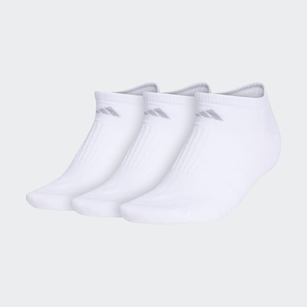 adidas Cushioned 3 No-Show Socks 3 Pairs - White | Women's Training | adidas  US