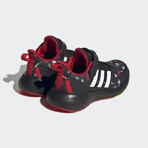 Noir Chaussure à lacets élastiques et scratch sur le dessus adidas x Disney FortaRun 2.0 Mickey Cloudfoam Sport Running