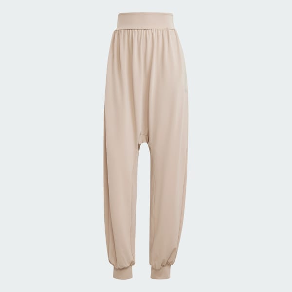 ベージュ スタジオ シングルジャージー サルエル パンツ