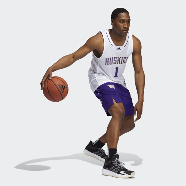 Men's adidas #1 Khaki Washington Huskies Honoring Black Excellence  Basketball Jersey