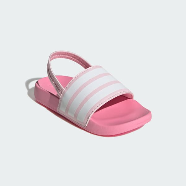 Pink Adilette Estrap Slides Kids