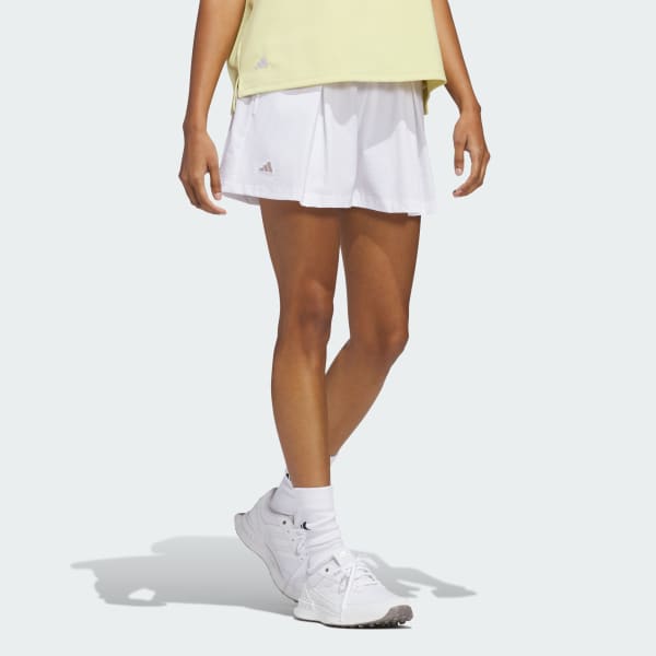 White Go-To Pleated Shorts