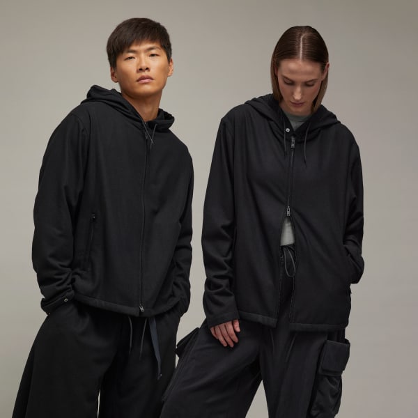 Adidas flannel hoodie sale