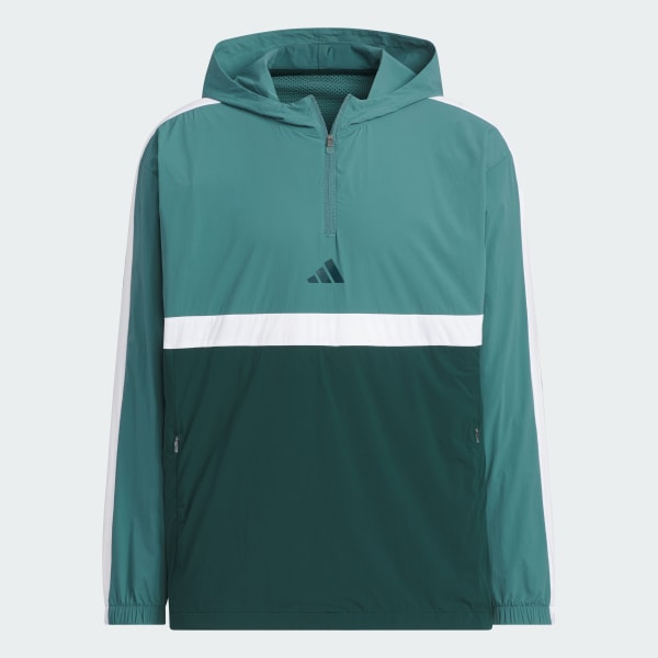 Green 쿼터집 후드 긴팔 풀오버