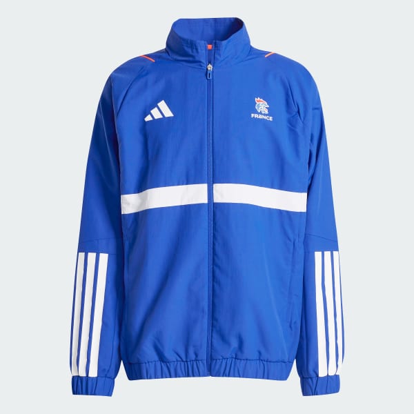 Blue France Handball Presentation Jacket