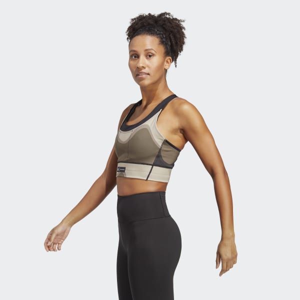 Marron Sujetador adidas x Marimekko Running Pocket