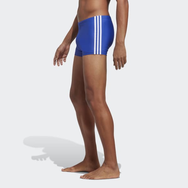 Bleu Boxer de natation classique 3-Stripes