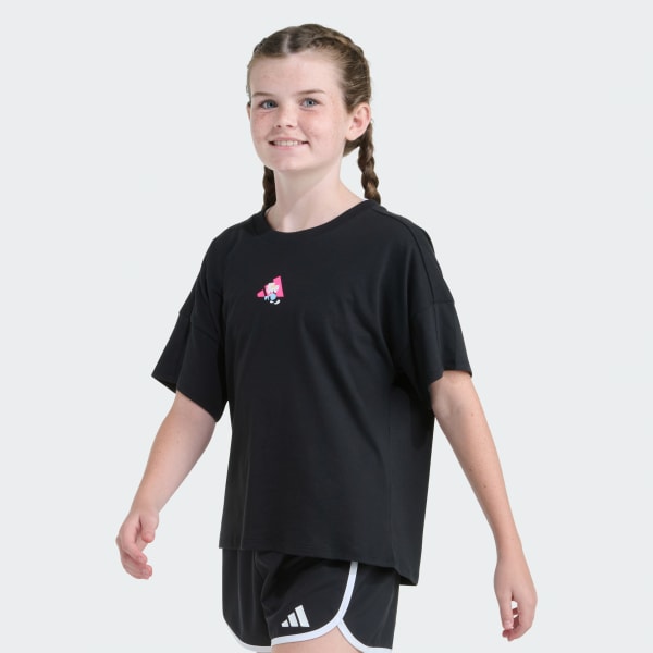 Black SS DROP SHOULDER TEE