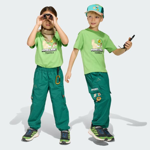 Gron adidas Minecraft Terrex CLIMA365 Cargobyxor för barn
