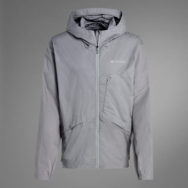 adidas Chamarra Rompevientos Terrex Xploric Gris adidas Mexico