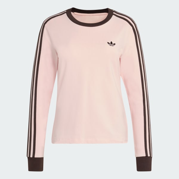 Pink 3 STRIPES LONG SLEEVE (SLIM) T-Shirt