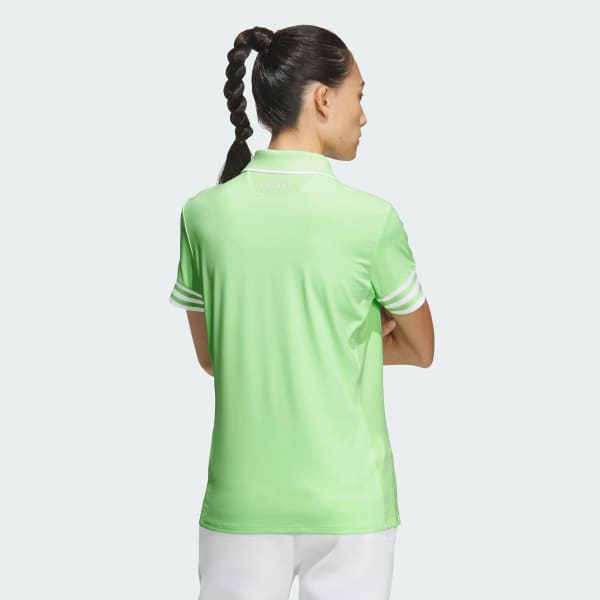 Green AEROREADY 3-Stripes Short Sleeve Polo Shirt