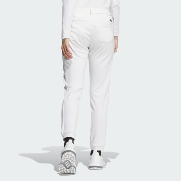 White 로고 퀼팅 패디드 9/10 팬츠