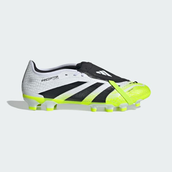 Weiss Predator Pro Fold-Over Tongue MG Fußballschuh