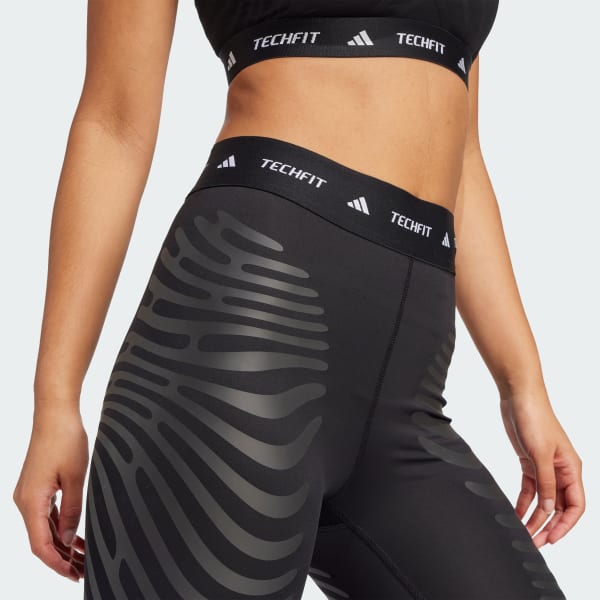 adidas Techfit Control X Rheon 7/8 Leggings - Black | Free