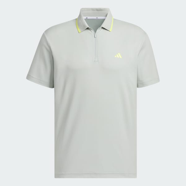 Xam Áo Polo Ngắn Tay Khóa Kéo 1/4 Twistknit