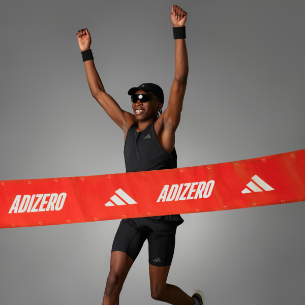 アディダス アディゼロ ランニング ショートレギンス - ブラック