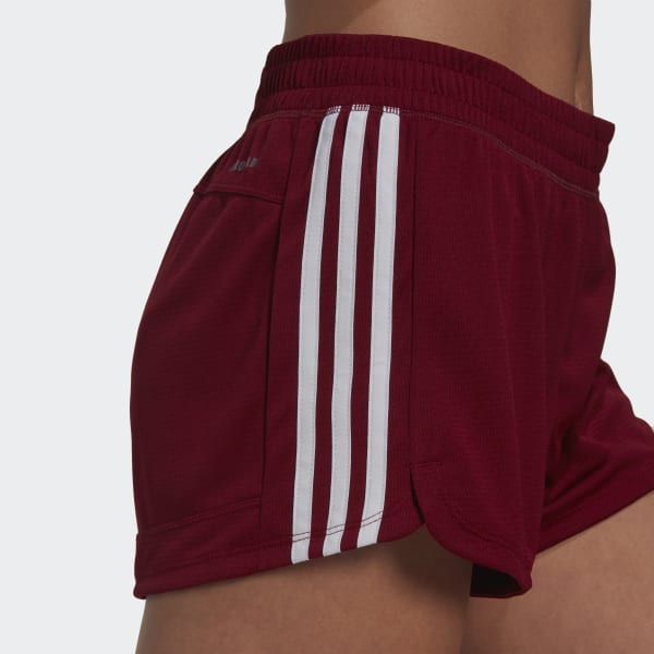 Black adidas Pacer 3-Stripes Knit Shorts, women training