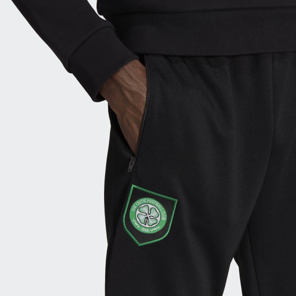 Black Celtic FC Essentials Trefoil Track Pants BUS98