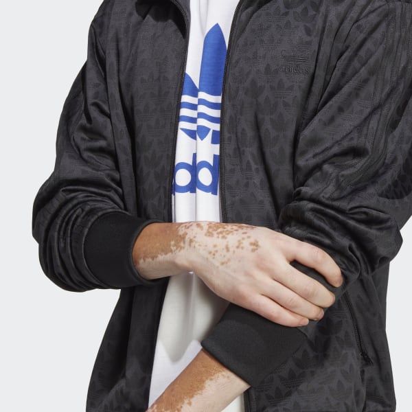 Svart Graphics Monogram Track Jacket