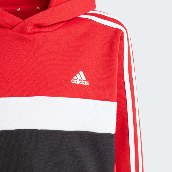| Fleece Finland Hoodie 3-Stripes Tiberio adidas adidas Red Colorblock - Kids