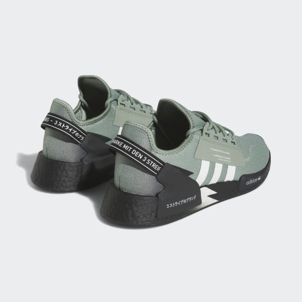 adidas Originals NMD R1. V2 UNISEX - Trainers - silver green/footwear  white/core black/evergreen 