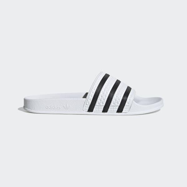 claquette adidas blanche et verte