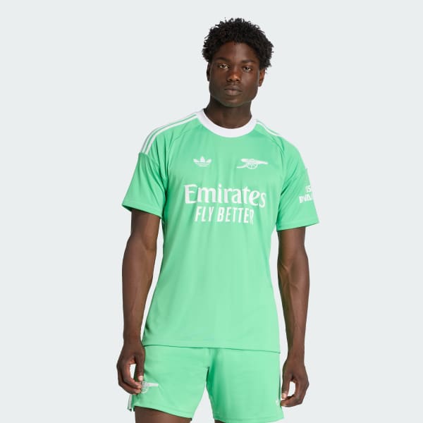 adidas Arsenal 25/26 Third Goalkeeper Jersey - Green | Free