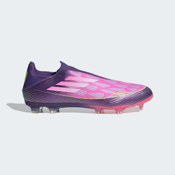 Violet Chaussure de football sans lacets F50 LEAGUE Terrain souple