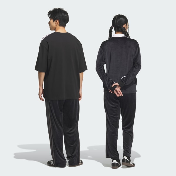 ブラック FB TP ベロア トラックパンツ