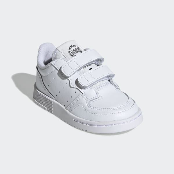 adidas Kids' Supercourt Shoes in White and Black | adidas UK