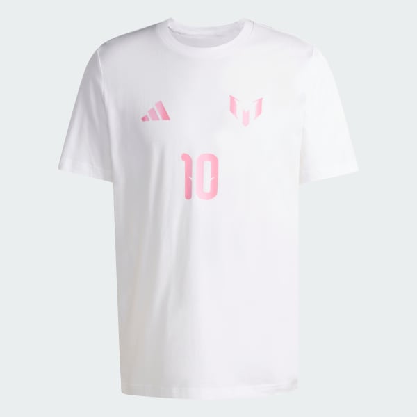 Beyaz MESSI NAME&NUMBER GRAPHIC TİŞÖRT