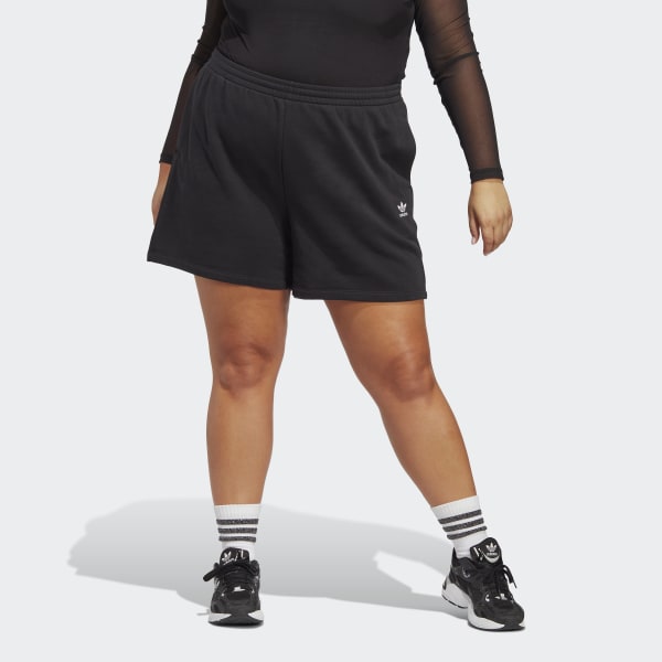 Zwart Adicolor Essentials French Terry Short (Grote Maat)