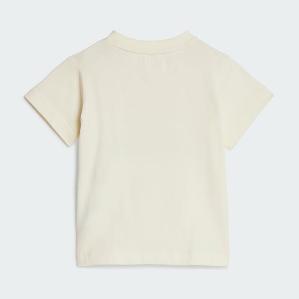bézová Essentials Organic Cotton Tee and Shorts Set