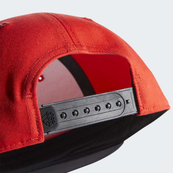 Red Printed Bill Hat GLA24