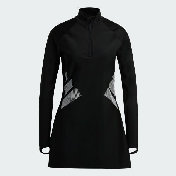 cierna TOP NA PLÁVANIE BIG BARS LONG SLEEVE SWIM TOP