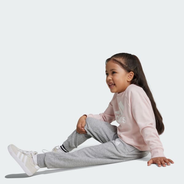 Pink Essentials Logo French Terry Jogger Set