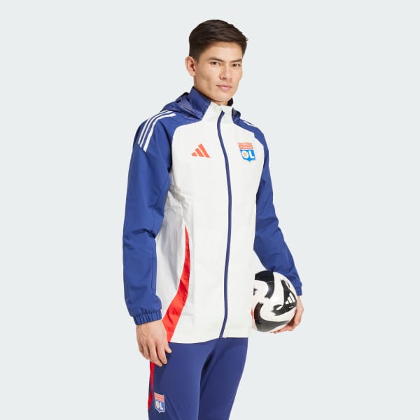 Hvid Olympique Lyonnais Tiro 24 All-Weather Jacket