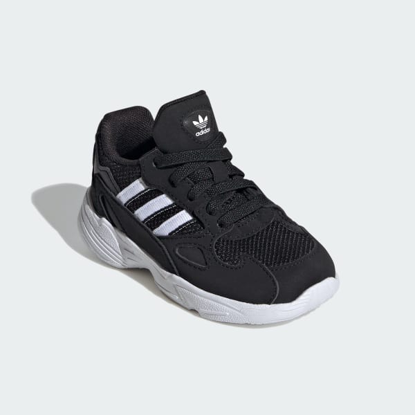 Schwarz Falcon Elastic Lace Kids Schuh