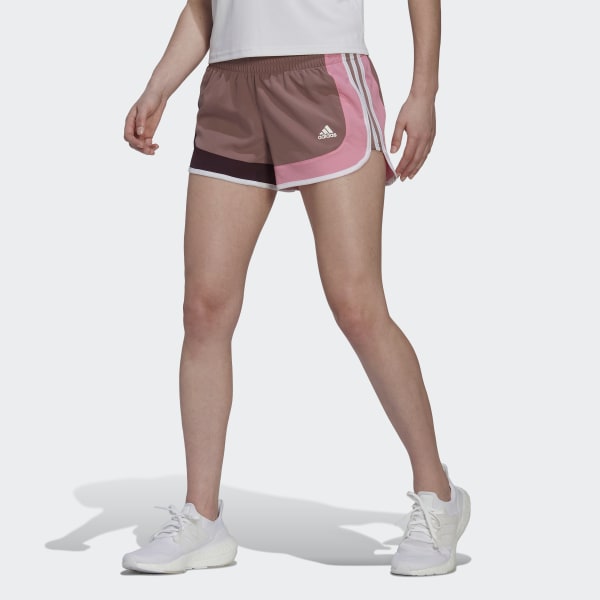 arbejde Anden klasse Gætte adidas Marathon 20 Colorblock Running Shorts - Purple | Women's Running |  adidas US
