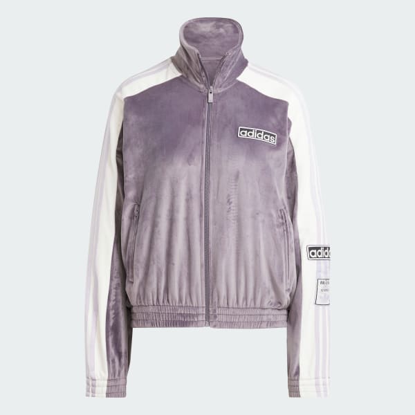 adidas Adibreak Velour Track Top - Grå | adidas Denmark