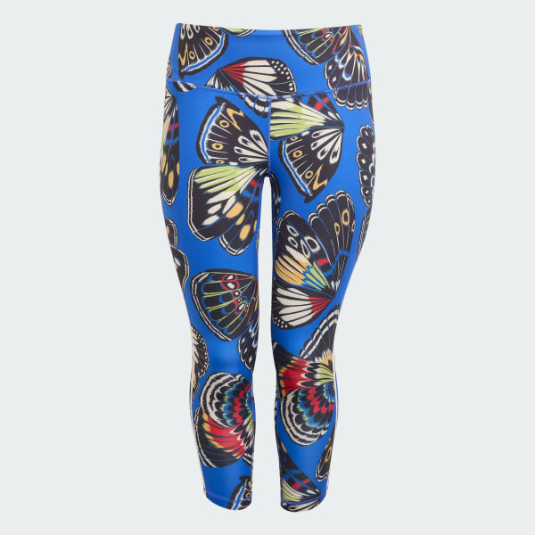 ★アディダス★ アディダス x FARM 7/8 レギンス(プラスサイズ) adidas x FARM 7/8 Leggings (Plus Size) - Blue | Free